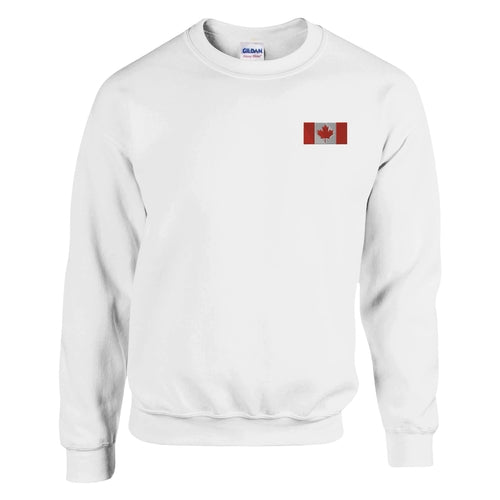 Sweat-shirt Drapeau du Canada en broderie