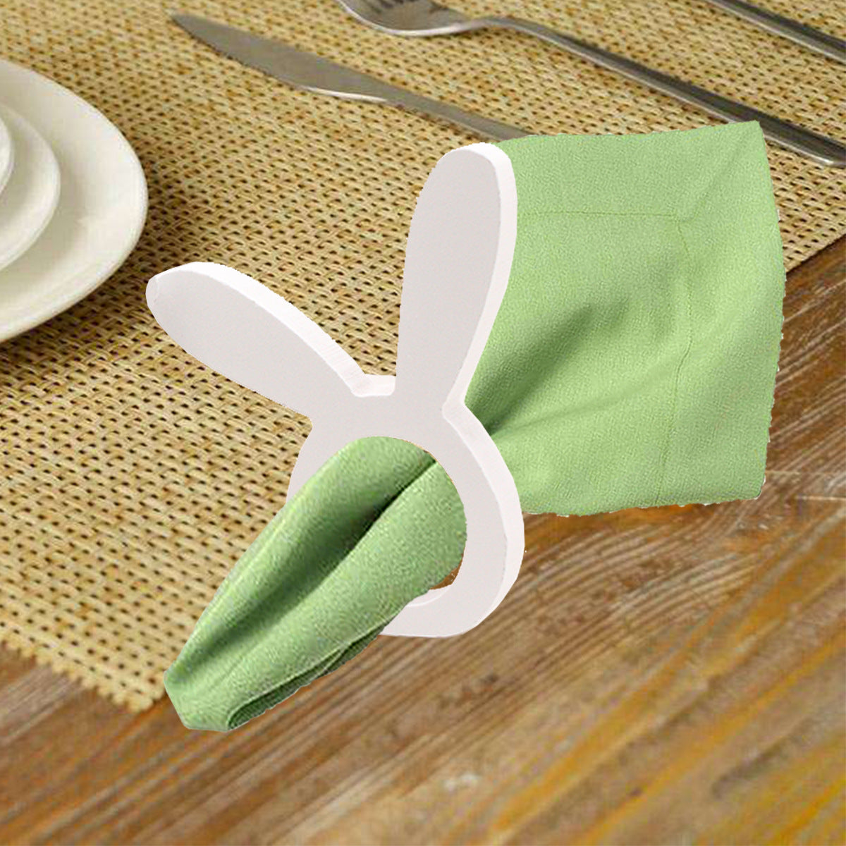 Easter Bunny Napkin Ring Holders Easter Table Decoration for Home