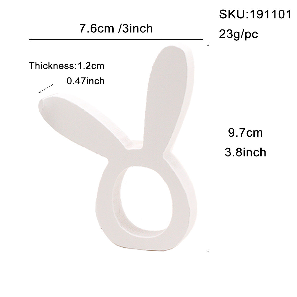 Easter Bunny Napkin Ring Holders Easter Table Decoration for Home