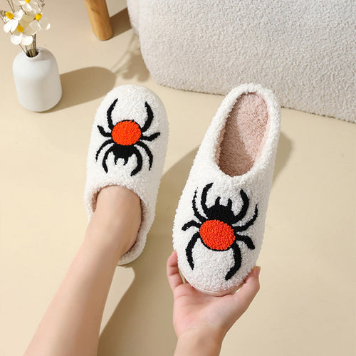 Halloween Spider Witch-hat Slippers Home Indoor Non-slip Floor Bedroom