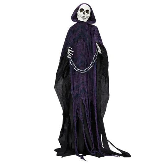 6ft Halloween Decorations Outdoor Life Size Animatronics Grim Reaper