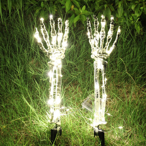 Halloween LED Light Up Skeleton Arm Hand Halloween Party Outdoor Home