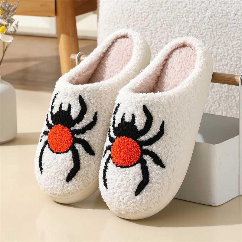 Halloween Spider Witch-hat Slippers Home Indoor Non-slip Floor Bedroom
